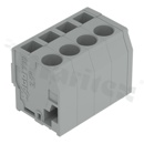 Listwa zaciskowa do PCB; przewód-płytka;THT; na przewód 0,08 - 2,5mm2 (28-14AWG); raster 5.0 mm; 2-torowa.; Push-in CAGE CLAMP®; szary;300V/20A