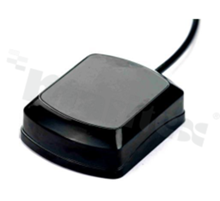 Antena; prostokątna; GNSS; 1575.42MHz; 3.0dBi; VSWR<1.5; RG174; 3m; SMA; magnetyczna; 39x49x14.9mm; czarny