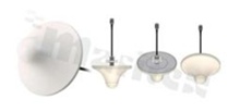 Antena; stożkowa; Wi-Fi/GSM; 824-2500MHz; 3.0dBi; VSWR<2.0; liniowa; dookólna; RG58; 3m; śrubowy; fi166x96.5mm; biały