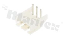 Header for PCB; pitch 2.50mm; 3-contacts; THT; male; side entry; 250V/3A