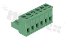 Pluggable terminal block; 5.08mm pitch; 6-ways; female; for wire 2.5mm2 (28-12AWG); wire insertion direction same as plug-in direction; p.bronze contacts; steel cage; UL 300V/15A;