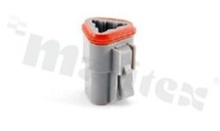 Plug AT, 3-pins, female, straight, Imax = 13A, pin size : 16, (AWG14-20), temp -55 do 125st C, IP67