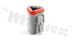 Wtyk serii AT, 3-stykowe, żeńskie, proste, Imax = 13A, rozmiar pinów: 16, na kabel (AWG14-20), temp. pracy -55 do 125st C, IP67