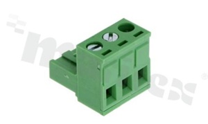 Listwa zaciskowa rozłączalna; w rastrze 5.00mm; 3-torowa; żeńska; na przewód 2.50mm2 (28-12AWG); kierunek wtykania równoległy do osi przewodów; styki z fosforobrązu; mosiężna klatka; UL 300V/15A