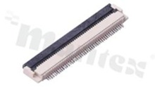 ZIF connector for FFC/FPC; pitch 0.50mm; 20-contacts; SMD; side entry
