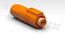 Connector power heavy duty power; 8.0mm SL+ plug; Seal 50mm; orange