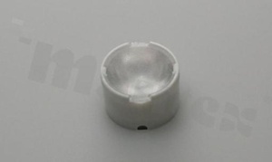 Lens for LED high power; angle: 46 to 51 degrees FWHM; Number of LEDs: 1; Dimensions: round 16mm; Height: 9.7mm; meterial: PMMA; PC; Fastening: tape