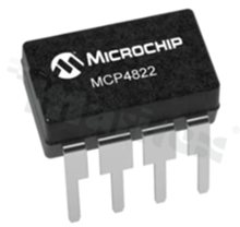 Przetworniki cyfrowo-analogowe – DAC; MICROCHIP; MCP4822-E/P; SPI, Serial; 2.7 V - 5.5 V; 2; 12