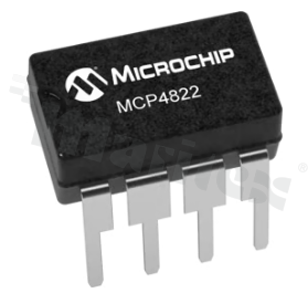 Przetworniki cyfrowo-analogowe – DAC; MICROCHIP; MCP4822-E/P; SPI, Serial; 2.7 V - 5.5 V; 2; 12