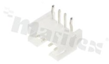 Header for PCB; pitch 2.00mm; 4-contacts; THT; male; side entry; 100V/2A