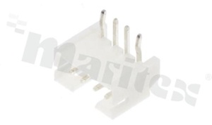 Złącze Kablowe do PCB; w rastrze 2.00mm; 4-stykowe; montaż THT; męskie; poziome; nóżki krępowane; 100V/2A