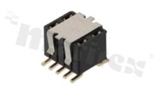 Pin Header; pitch 1.27mm; 2x5 pins; assembly: SMD; female; straight; double row; pick&place pad