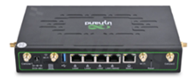 Router przemysłowy 5G; Wi-Fi 802.11 ac/a/b/g/n; 5 portów 10/100/1000 Base-T RJ45; 2 sloty SIM; temp. pracy -20..50C; zasilanie 9-48VDC;