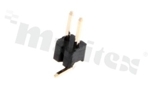 Pin Header; pitch 1.27mm; 1x2 pins; assembly: SMT; male; vertical; single row
