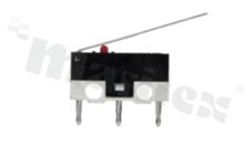 Miniaturowy mikroprzełącznik z dźwignią; SPDT; montaż: THT; 1A/125V AC.