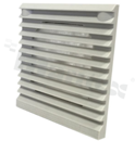 Fan guard; snap-on/louvered; 80mm.