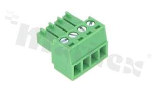 Listwa zaciskowa rozłączalna; w rastrze 3.50mm; 4-torowa; żeńska; na przewód 0.5-1.5mm2 (AWG 28-16); kierunek wtykania równoległy do osi przewodu; styki z fosforobrązu; mosiężna klatka przewodu; UL 300V/8A; TUV 250V/7A