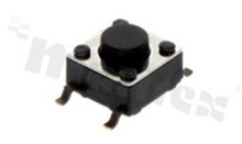 Tact Switch; SMD; dimensions 6.0x6.0; h=4.3mm; vertical; operating force 500gf; button: round