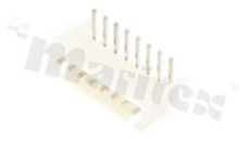 Header for PCB; pitch 2.50mm; 8-contacts; THT; male; side entry; 250V/3A